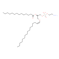ChemSpider 2D Image | (15Z,19R)-25-Amino-22-hydroxy-22-oxido-17,21,23-trioxa-22lambda~5~-phosphapentacos-15-en-19-yl myristate | C35H70NO7P