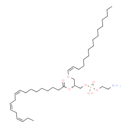 ChemSpider 2D Image | (15Z,19R)-25-Amino-22-hydroxy-22-oxido-17,21,23-trioxa-22lambda~5~-phosphapentacos-15-en-19-yl (9Z,12Z,15Z)-9,12,15-octadecatrienoate | C39H72NO7P