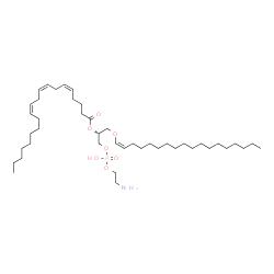 ChemSpider 2D Image | (17Z,21R)-27-Amino-24-hydroxy-24-oxido-19,23,25-trioxa-24lambda~5~-phosphaheptacos-17-en-21-yl (5Z,8Z,11Z)-5,8,11-icosatrienoate | C43H80NO7P