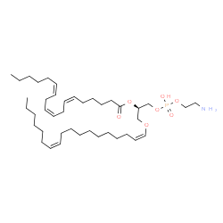 ChemSpider 2D Image | (7Z,17Z,21R)-27-Amino-24-hydroxy-24-oxido-19,23,25-trioxa-24lambda~5~-phosphaheptacosa-7,17-dien-21-yl (6Z,9Z,12Z)-6,9,12-octadecatrienoate | C41H74NO7P