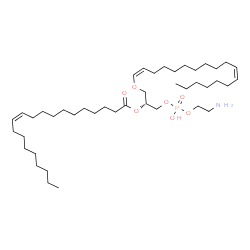 ChemSpider 2D Image | (7Z,17Z,21R)-27-Amino-24-hydroxy-24-oxido-19,23,25-trioxa-24lambda~5~-phosphaheptacosa-7,17-dien-21-yl (11Z)-11-icosenoate | C43H82NO7P