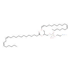 ChemSpider 2D Image | (7Z,17Z,21R)-27-Amino-24-hydroxy-24-oxido-19,23,25-trioxa-24lambda~5~-phosphaheptacosa-7,17-dien-21-yl (13Z,16Z)-13,16-docosadienoate | C45H84NO7P