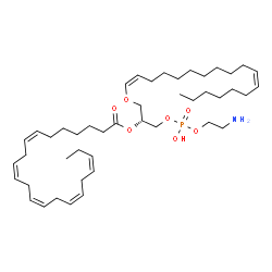ChemSpider 2D Image | (7Z,17Z,21R)-27-Amino-24-hydroxy-24-oxido-19,23,25-trioxa-24lambda~5~-phosphaheptacosa-7,17-dien-21-yl (7Z,10Z,13Z,16Z,19Z)-7,10,13,16,19-docosapentaenoate | C45H78NO7P