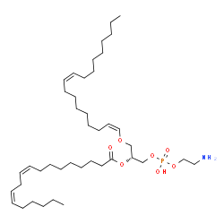 ChemSpider 2D Image | (9Z,17Z,21R)-27-Amino-24-hydroxy-24-oxido-19,23,25-trioxa-24lambda~5~-phosphaheptacosa-9,17-dien-21-yl (9Z,12Z)-9,12-octadecadienoate | C41H76NO7P