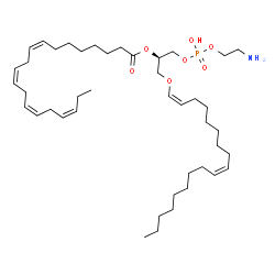 ChemSpider 2D Image | (9Z,17Z,21R)-27-Amino-24-hydroxy-24-oxido-19,23,25-trioxa-24lambda~5~-phosphaheptacosa-9,17-dien-21-yl (8Z,11Z,14Z,17Z)-8,11,14,17-icosatetraenoate | C43H76NO7P