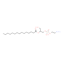 ChemSpider 2D Image | (2R)-1-{[(2-Aminoethoxy)(hydroxy)phosphoryl]oxy}-3-hydroxy-2-propanyl pentadecanoate | C20H42NO7P