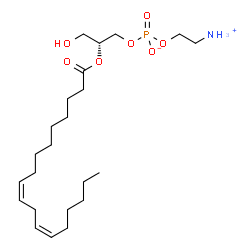 ChemSpider 2D Image | 2-linoleoyl-sn-glycero-3-phosphoethanolamine | C23H44NO7P