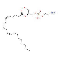 ChemSpider 2D Image | 2-[(5Z,8Z,11Z)-icosatrienoyl]-sn-glycero-3-phosphoethanolamine | C25H46NO7P