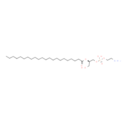 ChemSpider 2D Image | (2R)-1-{[(2-Aminoethoxy)(hydroxy)phosphoryl]oxy}-3-hydroxy-2-propanyl docosanoate | C27H56NO7P