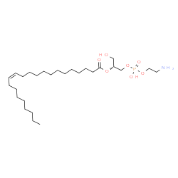 ChemSpider 2D Image | (2R)-1-{[(2-Aminoethoxy)(hydroxy)phosphoryl]oxy}-3-hydroxy-2-propanyl (13Z)-13-docosenoate | C27H54NO7P