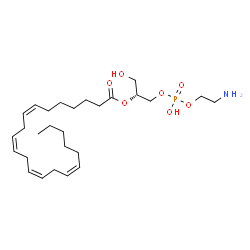 ChemSpider 2D Image | (2R)-1-{[(2-Aminoethoxy)(hydroxy)phosphoryl]oxy}-3-hydroxy-2-propanyl (7Z,10Z,13Z,16Z)-7,10,13,16-docosatetraenoate | C27H48NO7P