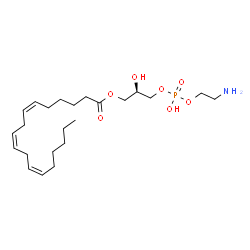 ChemSpider 2D Image | (2R)-3-{[(2-Aminoethoxy)(hydroxy)phosphoryl]oxy}-2-hydroxypropyl (6Z,9Z,12Z)-6,9,12-octadecatrienoate | C23H42NO7P