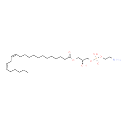 ChemSpider 2D Image | (2R)-3-{[(2-Aminoethoxy)(hydroxy)phosphoryl]oxy}-2-hydroxypropyl (13Z,16Z)-13,16-docosadienoate | C27H52NO7P