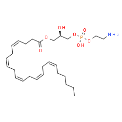 ChemSpider 2D Image | (2R)-3-{[(2-Aminoethoxy)(hydroxy)phosphoryl]oxy}-2-hydroxypropyl (4Z,7Z,10Z,13Z,16Z)-4,7,10,13,16-docosapentaenoate | C27H46NO7P