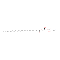 ChemSpider 2D Image | (2R)-3-{[(2-Aminoethoxy)(hydroxy)phosphoryl]oxy}-2-hydroxypropyl tetracosanoate | C29H60NO7P