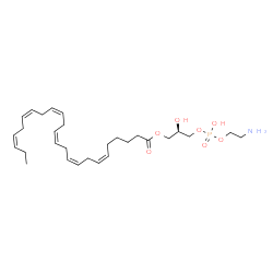 ChemSpider 2D Image | (2R)-3-{[(2-Aminoethoxy)(hydroxy)phosphoryl]oxy}-2-hydroxypropyl (6Z,9Z,12Z,15Z,18Z,21Z)-6,9,12,15,18,21-tetracosahexaenoate | C29H48NO7P