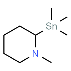 ChemSpider 2D Image | 1-Methyl-2-(trimethylstannyl)piperidine | C9H21NSn