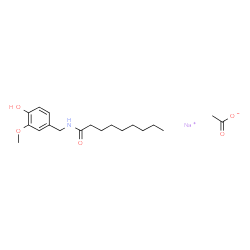 ChemSpider 2D Image | Sodium nonivamide acetate | C19H30NNaO5