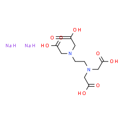 ChemSpider 2D Image | 2,2',2'',2'''-(1,2-Ethanediyldinitrilo)tetraacetic acid - sodium (1:2) | C10H16N2Na2O8
