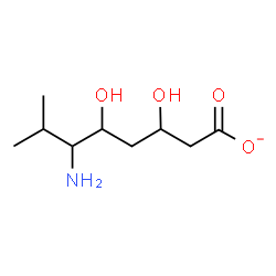 ChemSpider 2D Image | 6-Amino-3,5-dihydroxy-7-methyloctanoate | C9H18NO4
