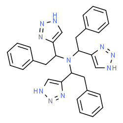 ChemSpider 2D Image | Tris(benzyltriazolylmethyl)amine | C30H30N10