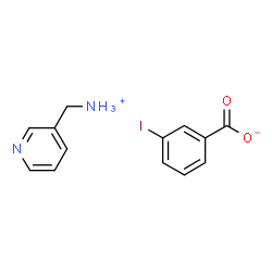 ChemSpider 2D Image | 3-Pyridinylmethanaminium 3-iodobenzoate | C13H13IN2O2