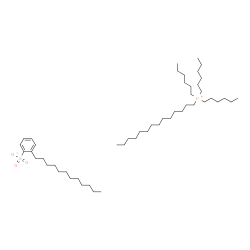 ChemSpider 2D Image | Trihexyl(tetradecyl)phosphonium 2-dodecylbenzenesulfonate | C50H97O3PS