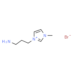 ChemSpider 2D Image | 1-(3-aminopropyl)-3-methylimidazolium bromide | C7H14BrN3