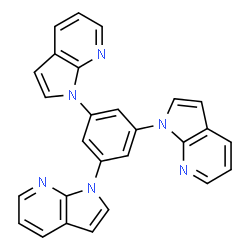 ChemSpider 2D Image | 1,3,5-tris(N-7-azaindolyl)benzene | C27H18N6