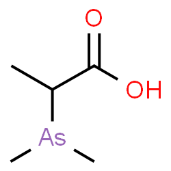 ChemSpider 2D Image | dimethylarsinopropionic acid | C5H11AsO2