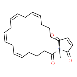 ChemSpider 2D Image | N-arachidonoylmaleimide | C24H33NO3