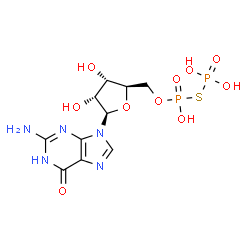 ChemSpider 2D Image | Guanosine 5′-(2-thiodiphosphate) | C10H15N5O10P2S
