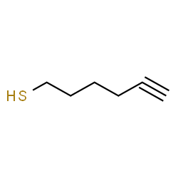 ChemSpider 2D Image | 5-Hexyne-1-thiol | C6H10S