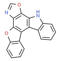 ChemSpider 2D Image | benzofuro[2,3-c]oxazolo[5,4-a]carbazole | C19H10N2O2