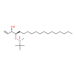 ChemSpider 2D Image | (3S,4R)-4-((tert-Butyldimethylsilyl)oxy)octadec-1-en-3-ol | C24H50O2Si