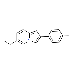 ChemSpider 2D Image | 6-Ethyl-2-(4-iodophenyl)indolizine | C16H14IN