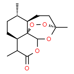 ChemSpider 2D Image | (1S,4R,5S,8R,13S)-1,5,9-Trimethyl-11,14,15,16-tetraoxatetracyclo[10.3.1.0~4,13~.0~8,13~]hexadecan-10-one | C15H22O5
