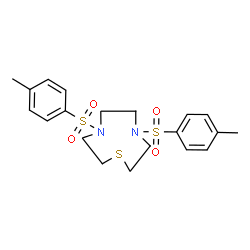 ChemSpider 2D Image | 4,7-Bis[(4-methylphenyl)sulfonyl]-1,4,7-thiadiazonane | C20H26N2O4S3