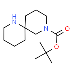 ChemSpider 2D Image | tert-Butyl 1,8-diazaspiro[5.5]undecane-8-carboxylate | C14H26N2O2