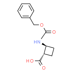 ChemSpider 2D Image | (1S,2S)-2-{[(Benzyloxy)carbonyl]amino}cyclobutanecarboxylic acid | C13H15NO4