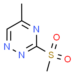 ChemSpider 2D Image | 3-METHANESULFONYL-5-METHYL-1,2,4-TRIAZINE | C5H7N3O2S