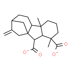 ChemSpider 2D Image | 1,4a-Dimethyl-8-methylenegibbane-1,10-dicarboxylate | C20H26O4