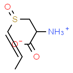 ChemSpider 2D Image | 2-Ammonio-3-[(1E)-1-propen-1-ylsulfinyl]propanoate | C6H9NO3S
