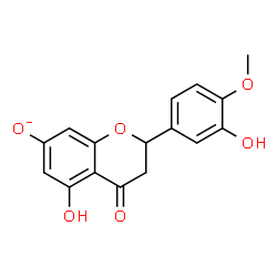 ChemSpider 2D Image | 5-Hydroxy-2-(3-hydroxy-4-methoxyphenyl)-4-oxo-7-chromanolate | C16H13O6