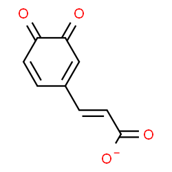 ChemSpider 2D Image | (2E)-3-(3,4-Dioxo-1,5-cyclohexadien-1-yl)acrylate | C9H5O4