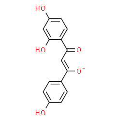 ChemSpider 2D Image | (1Z)-3-(2,4-Dihydroxyphenyl)-1-(4-hydroxyphenyl)-3-oxo-1-propen-1-olate | C15H11O5
