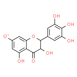 ChemSpider 2D Image | 3,5-Dihydroxy-4-oxo-2-(3,4,5-trihydroxyphenyl)-7-chromanolate | C15H11O8