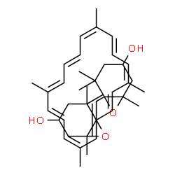 ChemSpider 2D Image | (9cis,9'cis,13cis)-5,5',6,6'-Tetrahydro-5,6:5',6'-diepoxy-beta,beta-carotene-3,3'-diol | C40H56O4