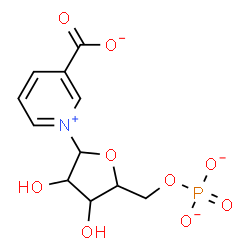 ChemSpider 2D Image | 1-(5-O-Phosphonatopentofuranosyl)-3-pyridiniumcarboxylate | C11H12NO9P