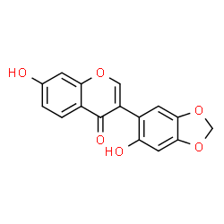 ChemSpider 2D Image | 2',7-dihydroxy-4',5'-methylenedioxyisoflavone | C16H10O6